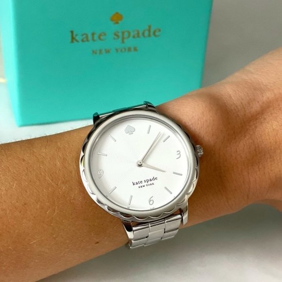 kate spade Accessories - NEW Kate Spade watch silver white quartz stainless steel *NWT*